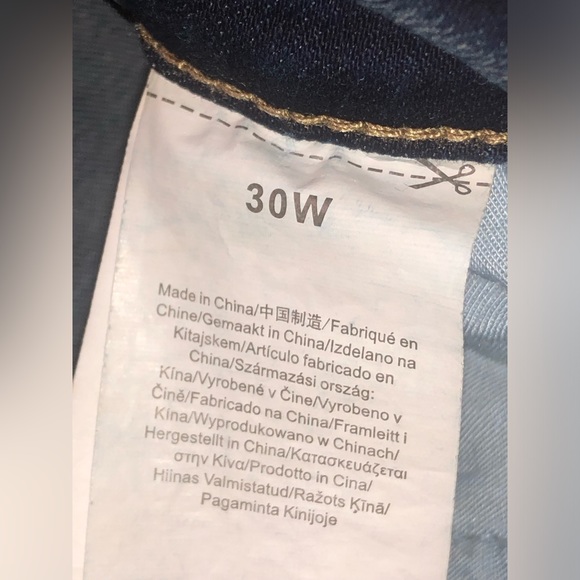 ZLZ JEAN womens Size W30 I 32 Stretch Regular Fit Ankle Skinny - Picture 10 of 11